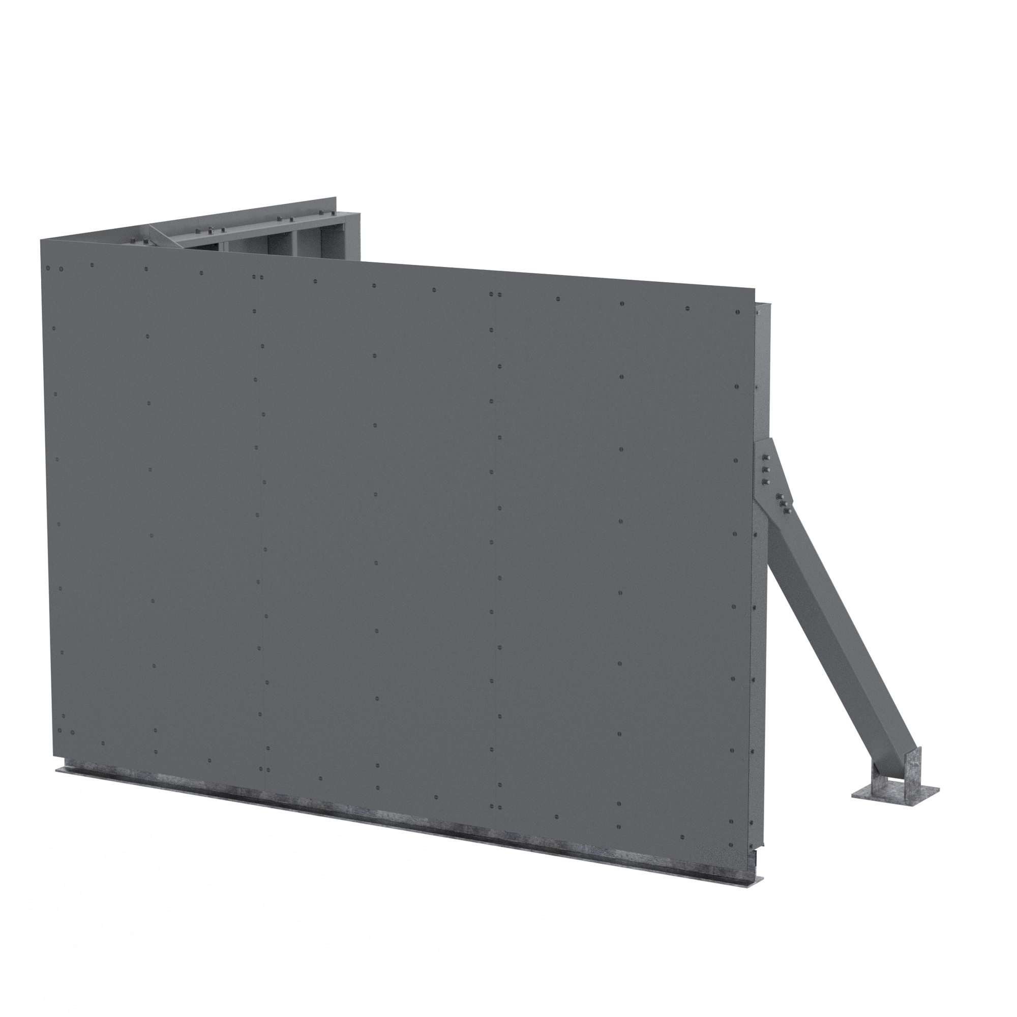 Corner Screenwall (R) 12’W x 8’D x 8’H