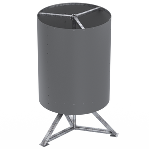 8'-0" Wide x Optional Height - Three Part Radome