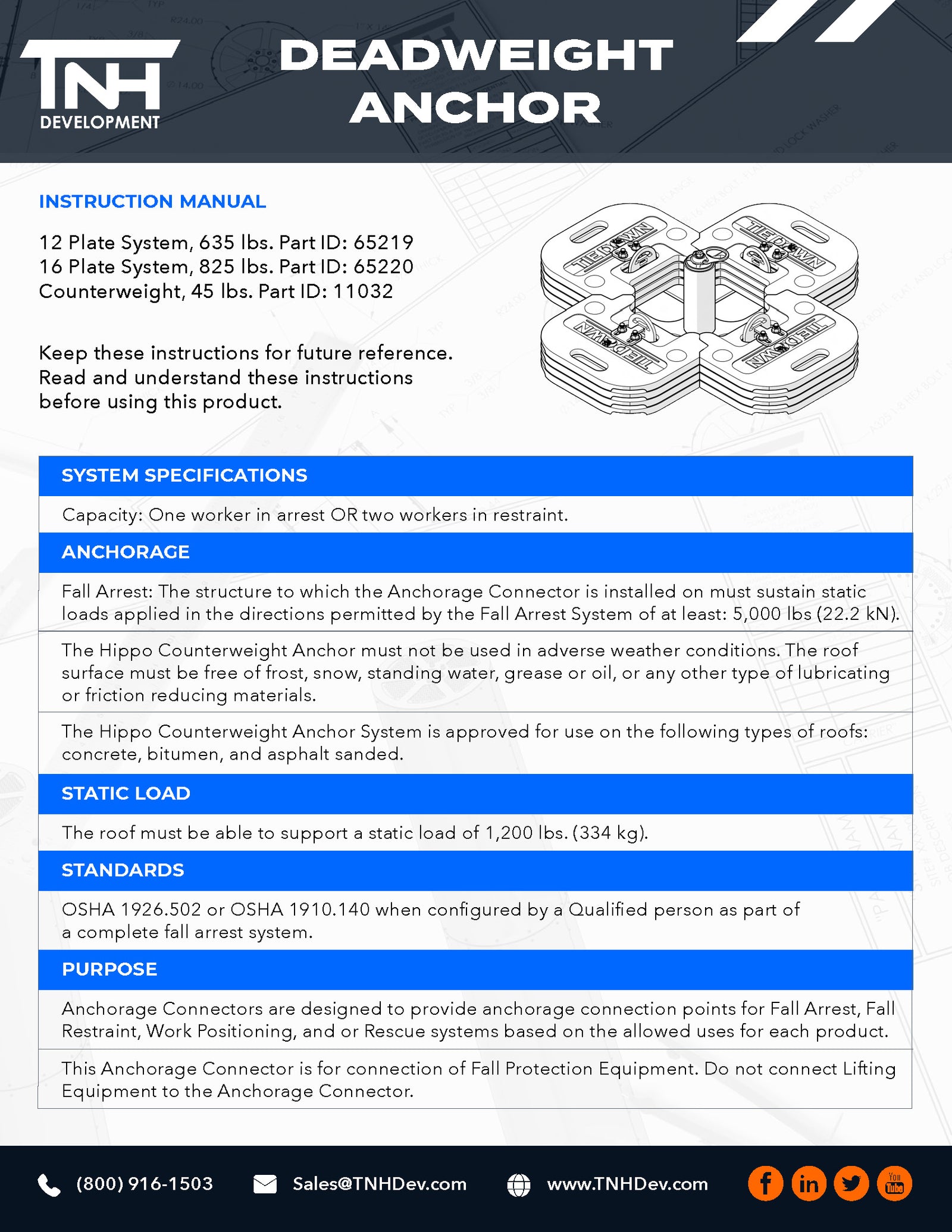 Deadweight Anchor ($250.00 WEEKLY RENTAL)