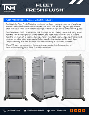 PolyJohn Portable Restroom Trailer ($300.00 WEEKLY RENTAL)