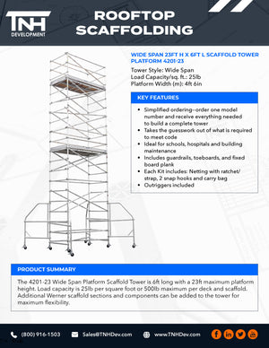 Rooftop Scaffolding ($600.00 WEEKLY RENTAL)