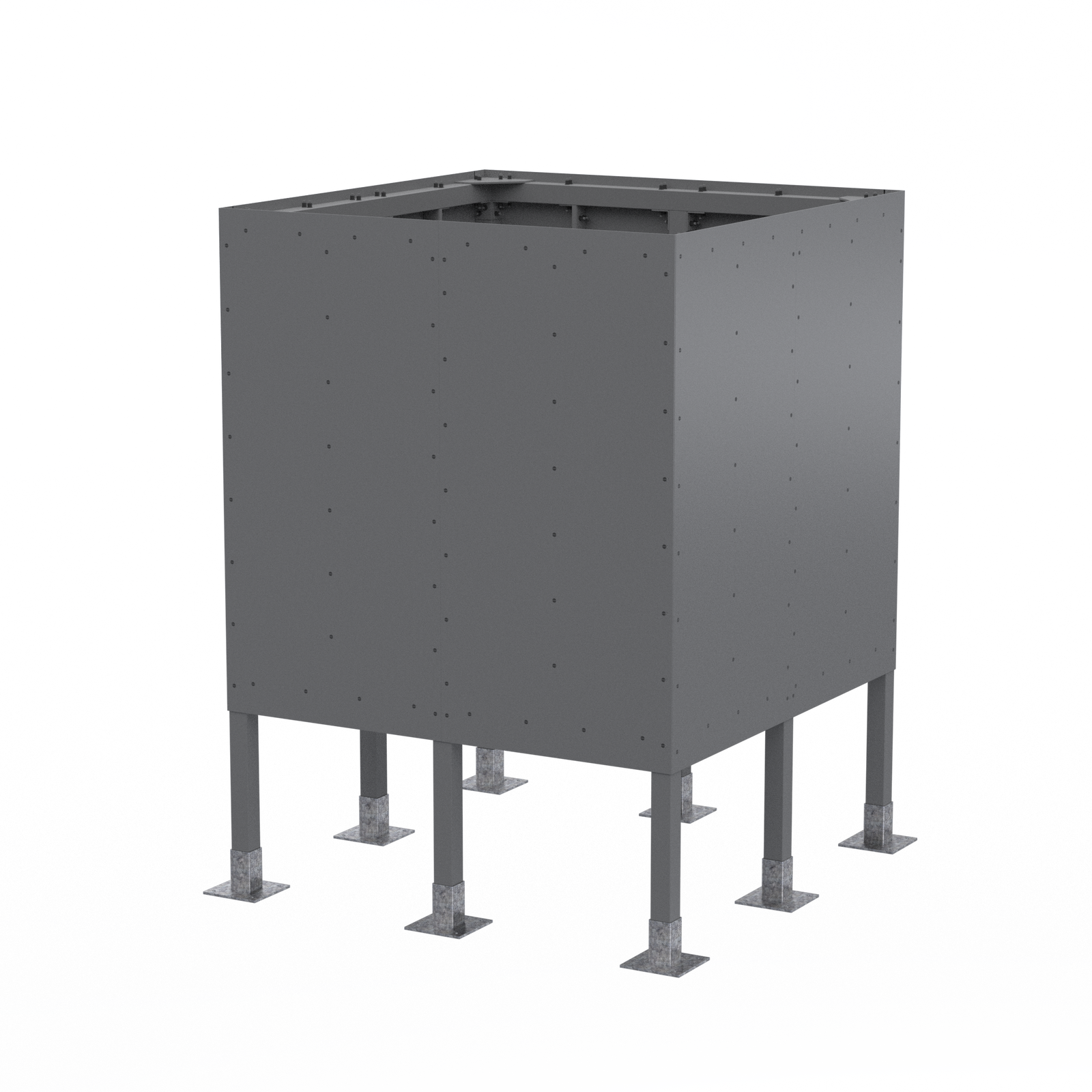 Roof Elevated Box 8’W x 8’D x 11’H