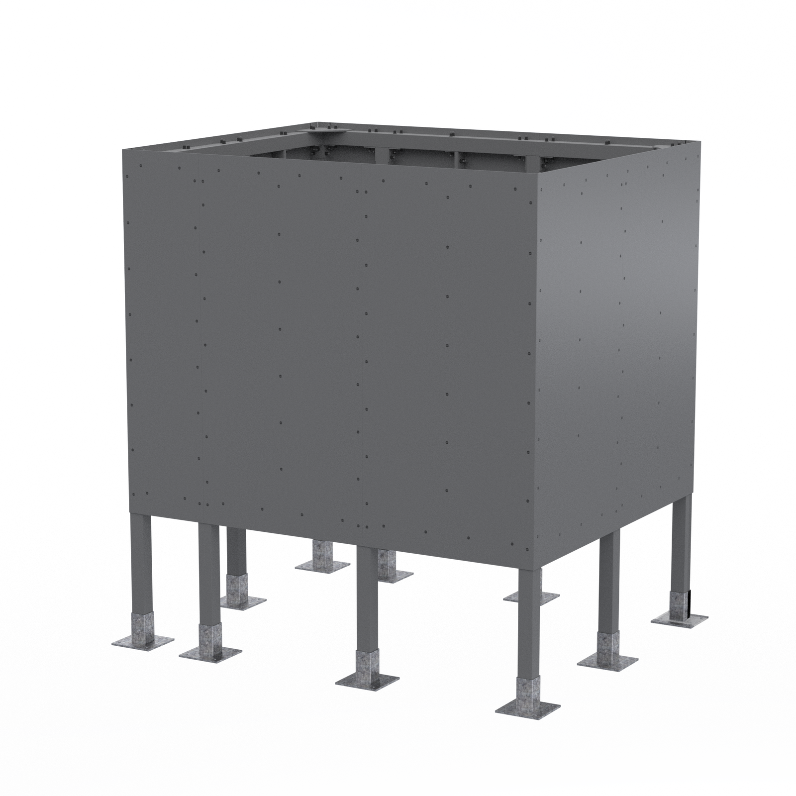 Roof Elevated Box 10’W x 8’D x 11’H