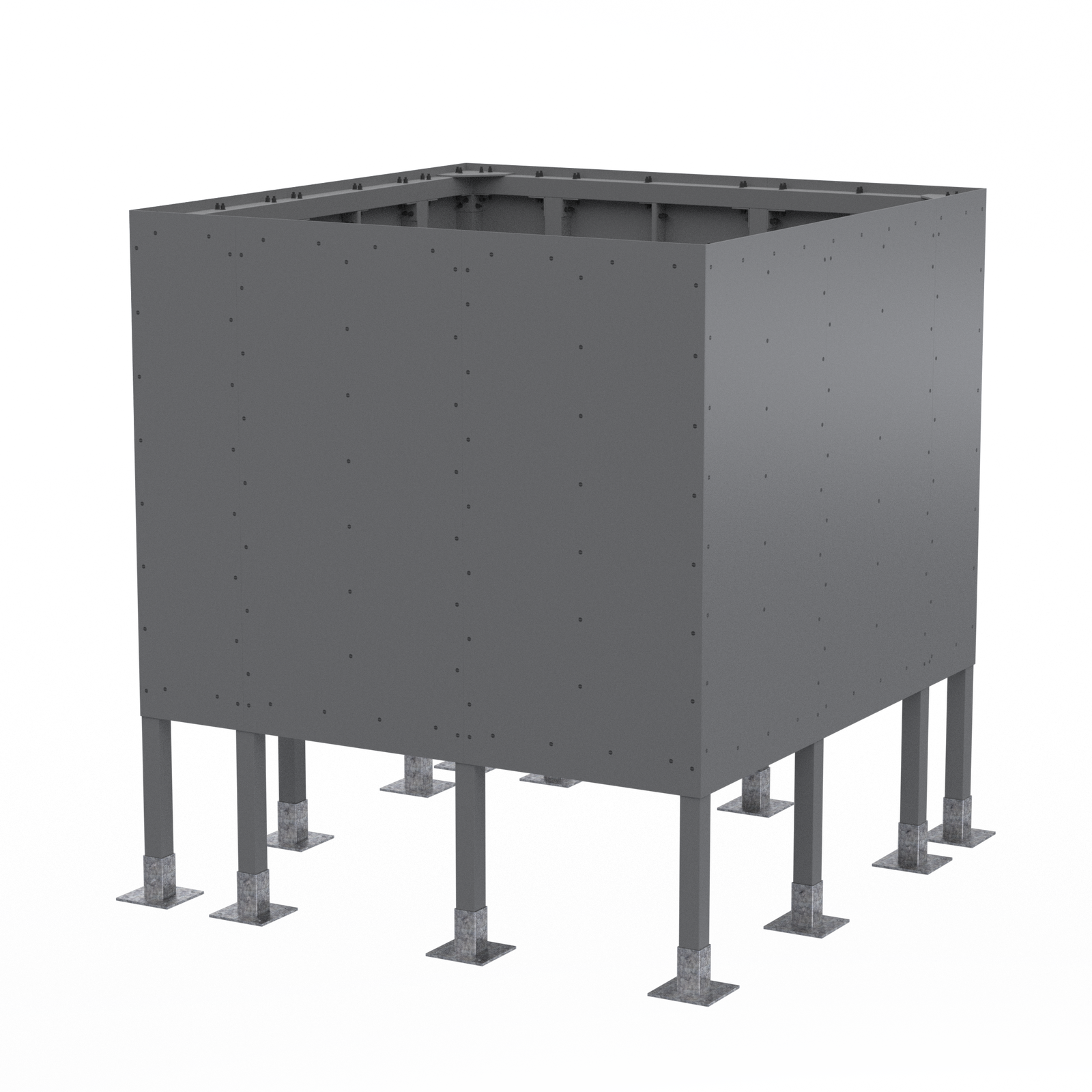 Roof Elevated Box 10’W x 10’D x 11’H