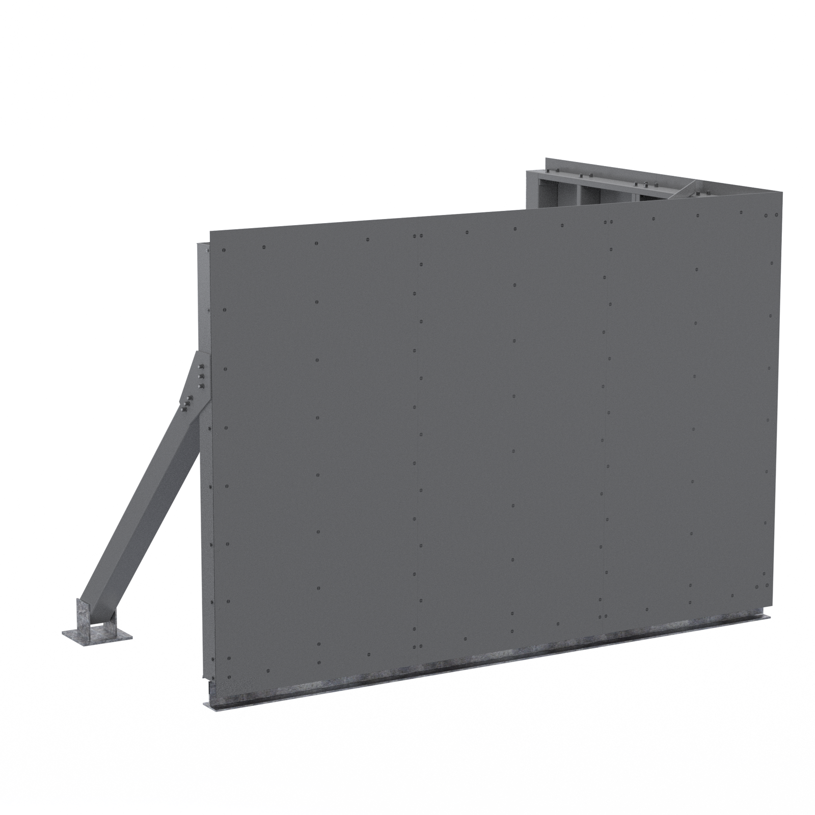 Corner Screenwall (L) 12’W x 8’D x 8’H