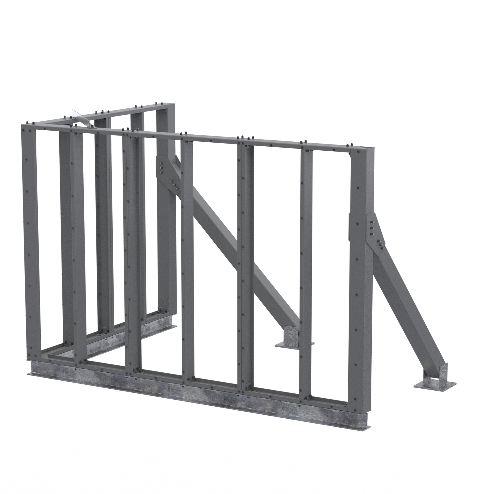 Corner Screenwall (R) 12’W x 8’D x 8’H