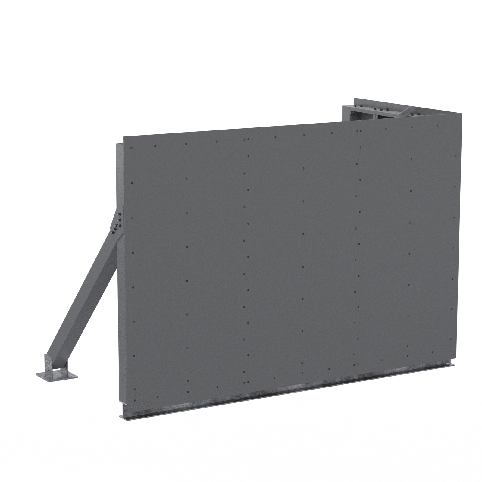 Corner Screenwall (L) 12’W x 6’D x 8’H