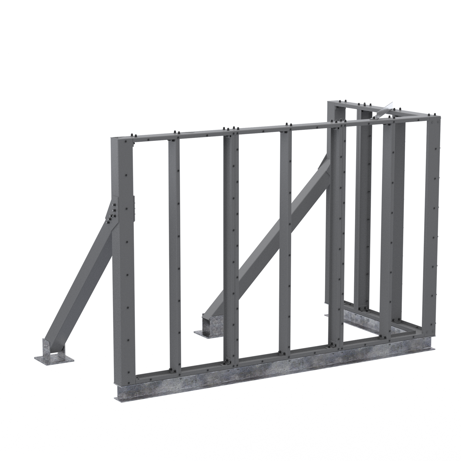 Corner Screenwall (L) 12’W x 6’D x 8’H