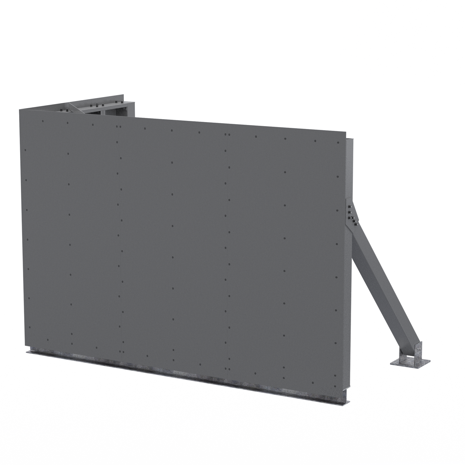 Corner Screenwall (R) 12’W x 6’D x 8’H