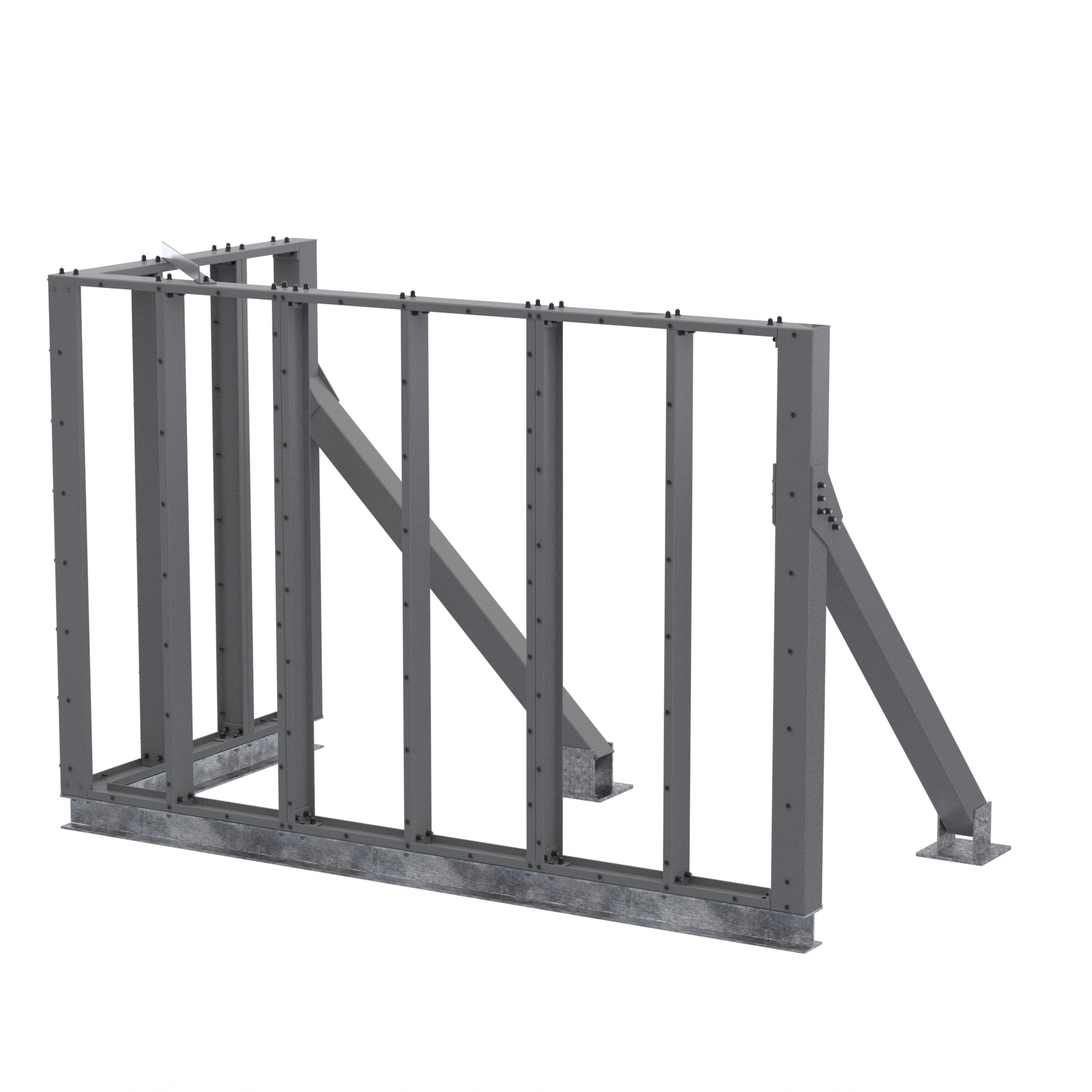 Corner Screenwall (R) 12’W x 6’D x 8’H