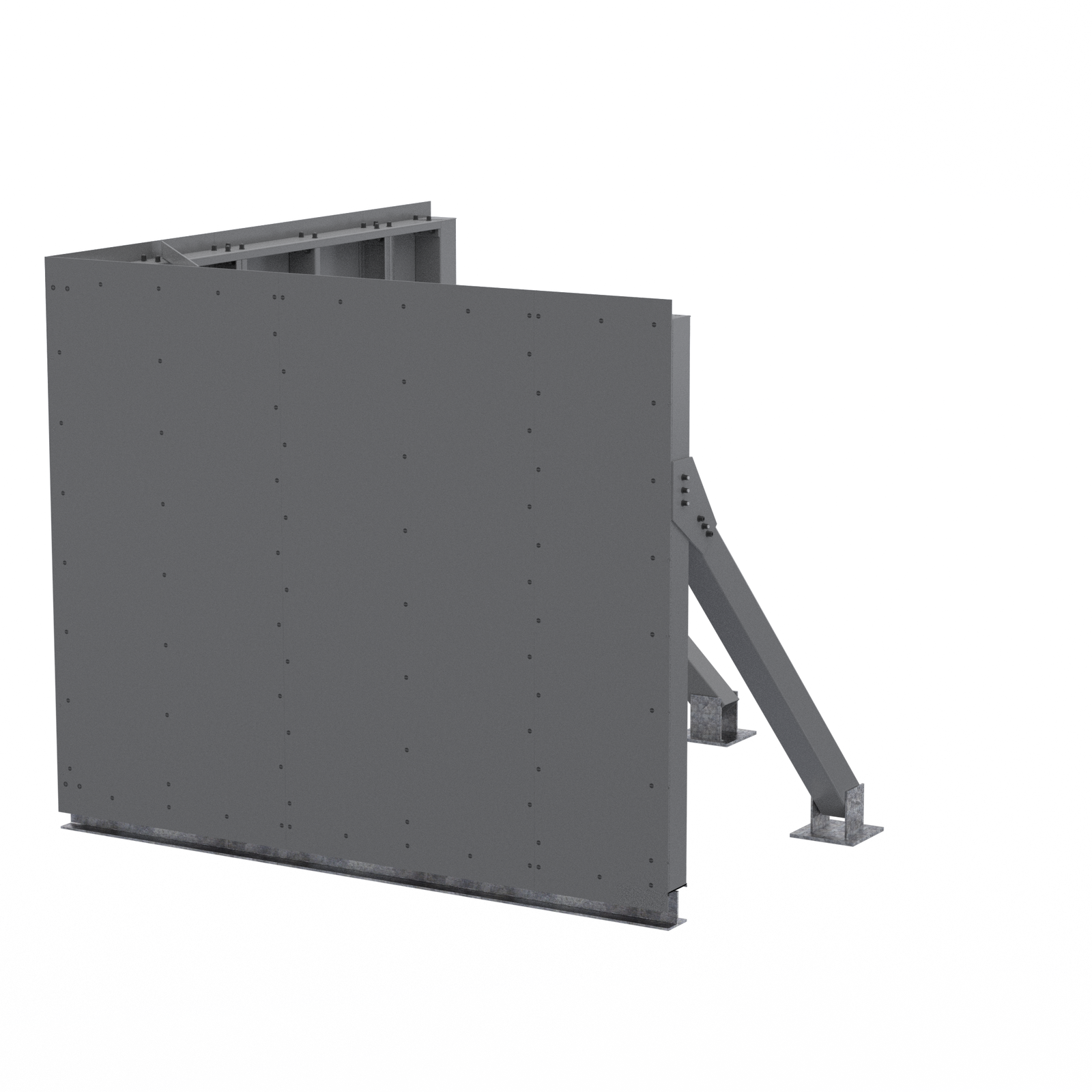 Corner Screenwall 10’W x 10’D x 8’H