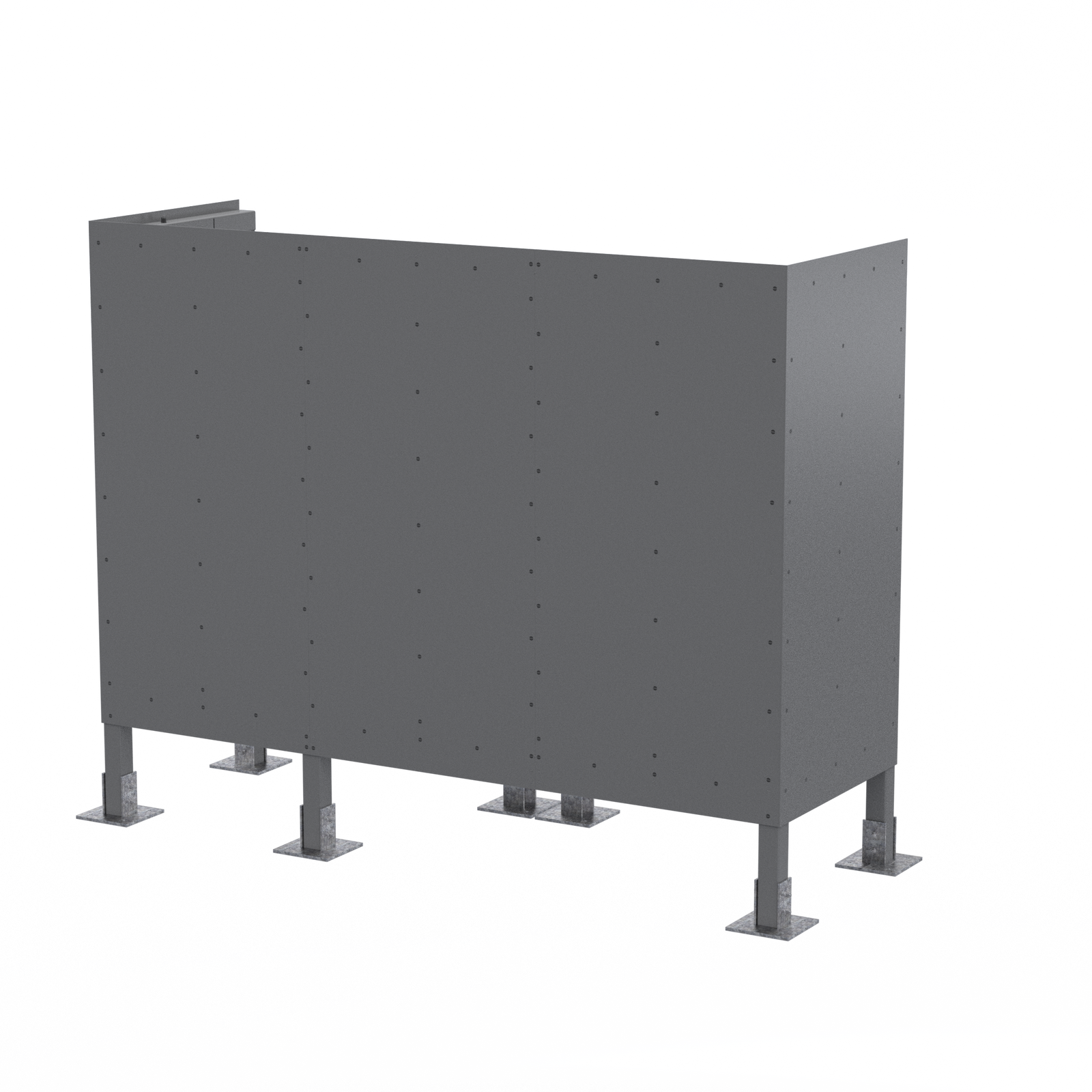 Elevated Screenwall 12’W x 4’D x 11’H