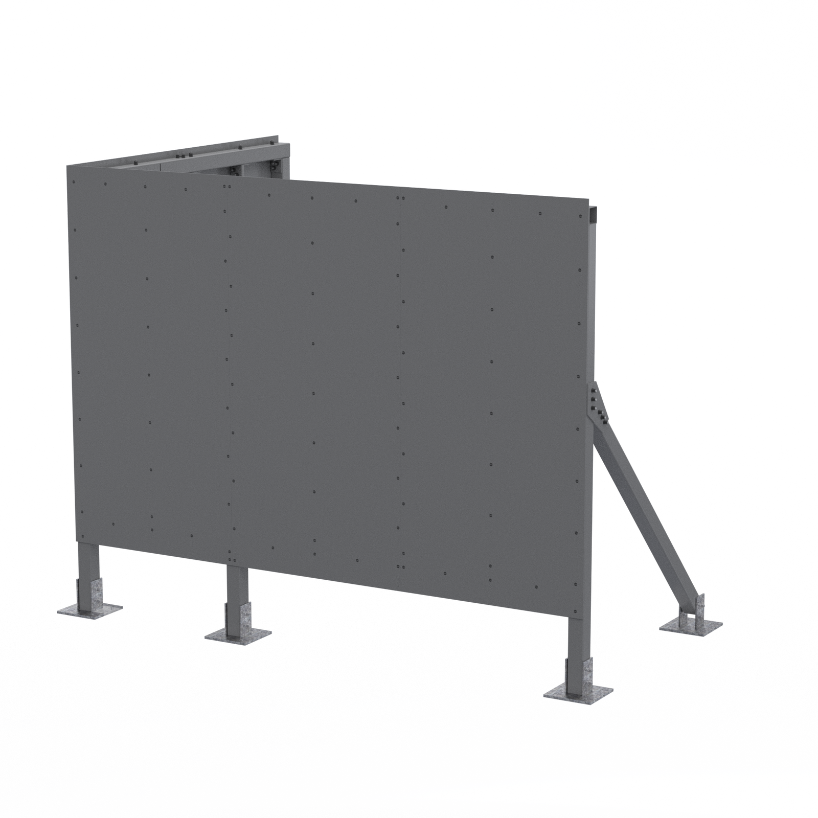 Elevated Screenwall (R) 12’W x 8’D x 11’H