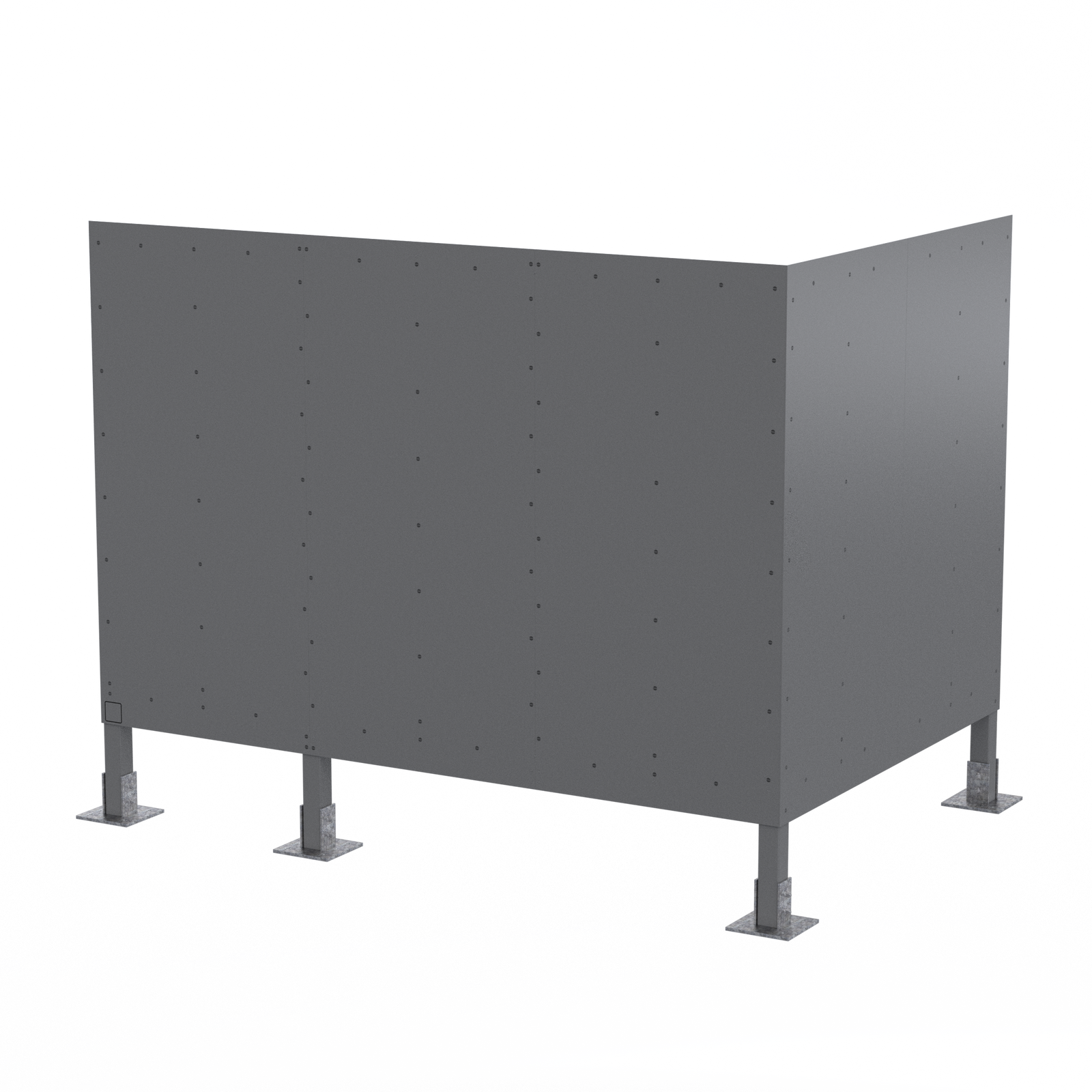 Elevated Screenwall (L) 12’W x 8’D x 11’H