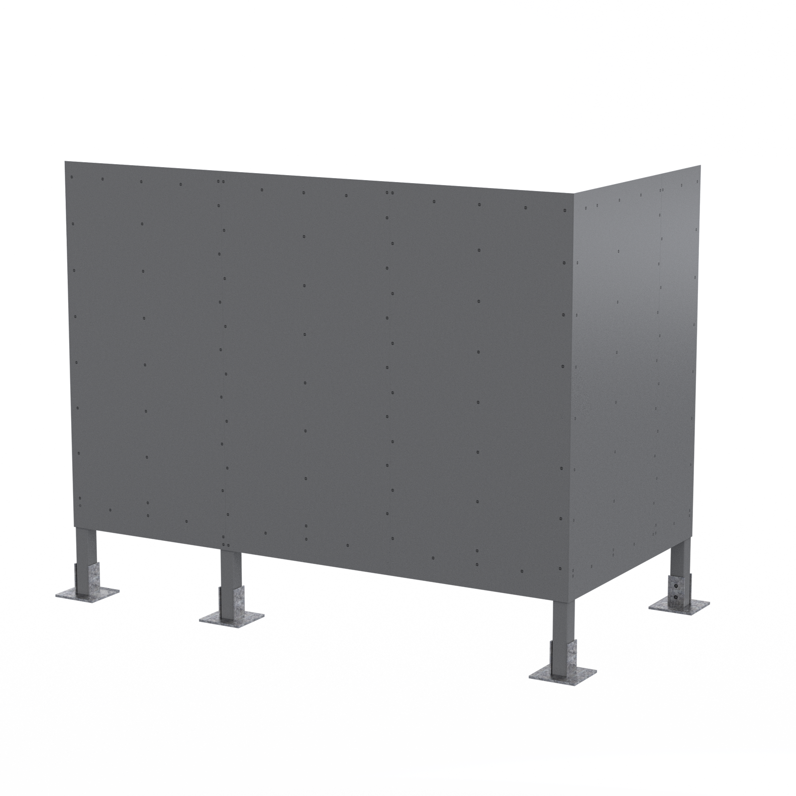 Elevated Screenwall (L) 12’W x 6’D x 11’H