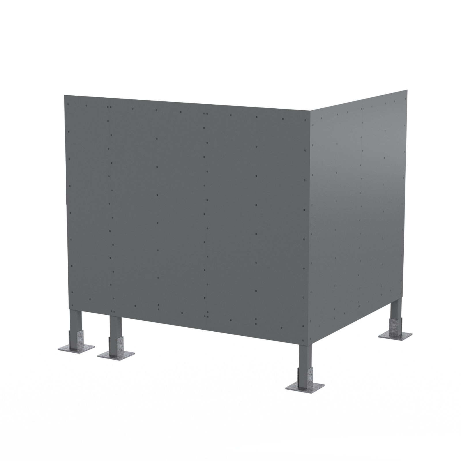 Elevated Screenwall (L) 10’W x 8’D x 11’H