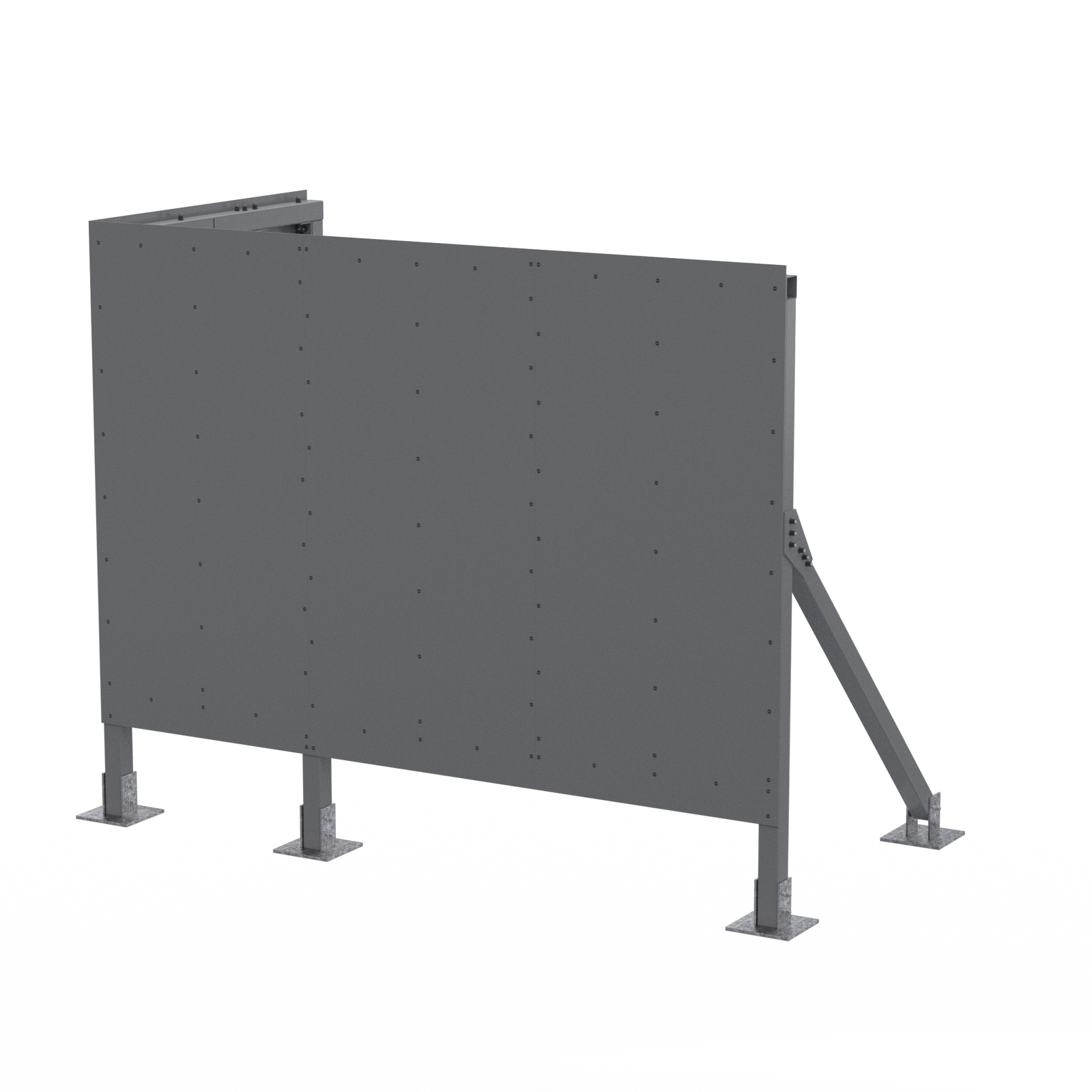 Elevated Screenwall (R) 12’W x 6’D x 11’H