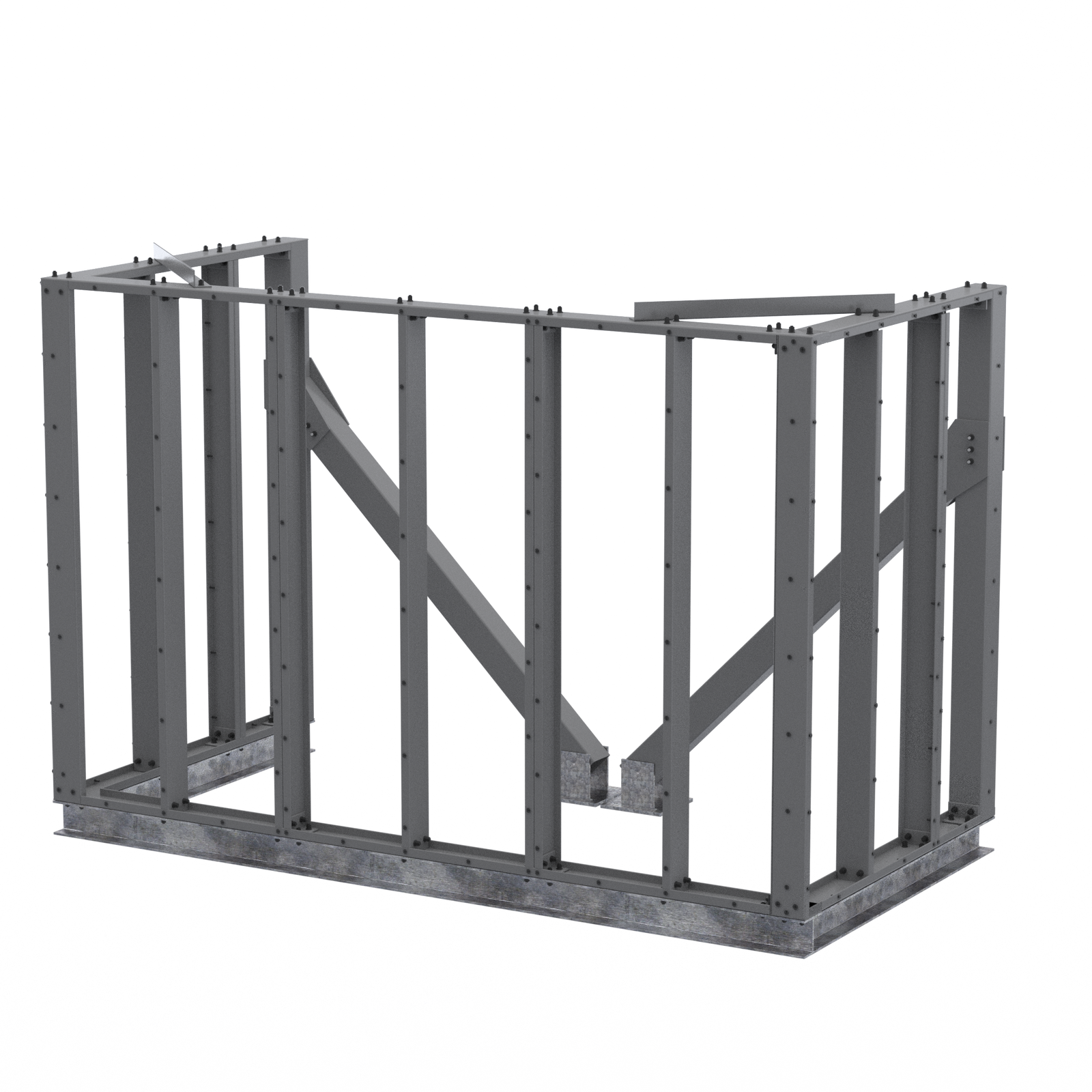 Corner Screenwall 12’W x 6’D x 8’H