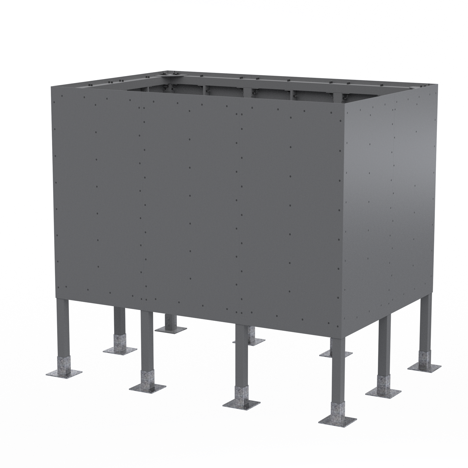 Roof Elevated Box 12’W x 8’D x 11’H