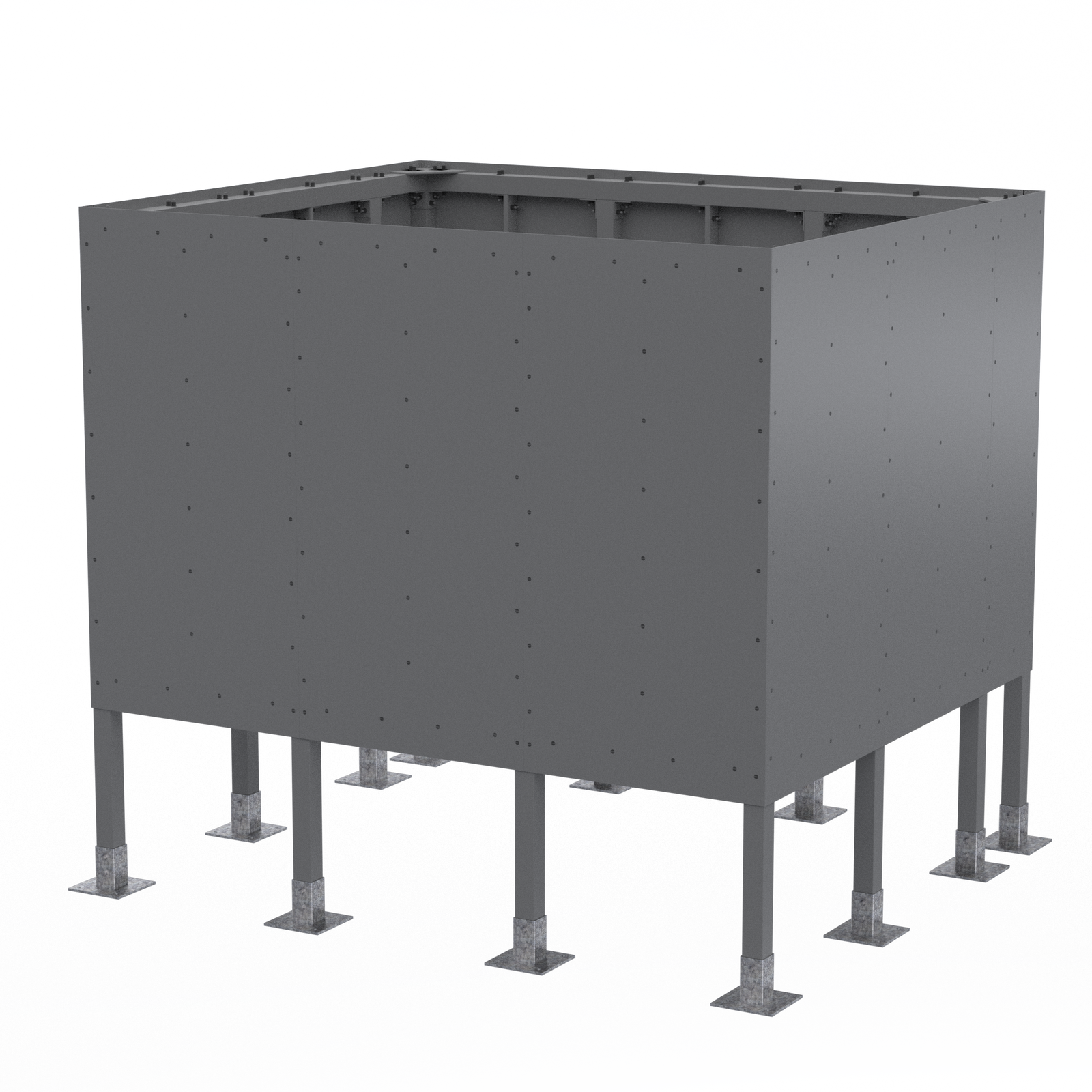 Roof Elevated Box 12’W x 10’D x 11’H