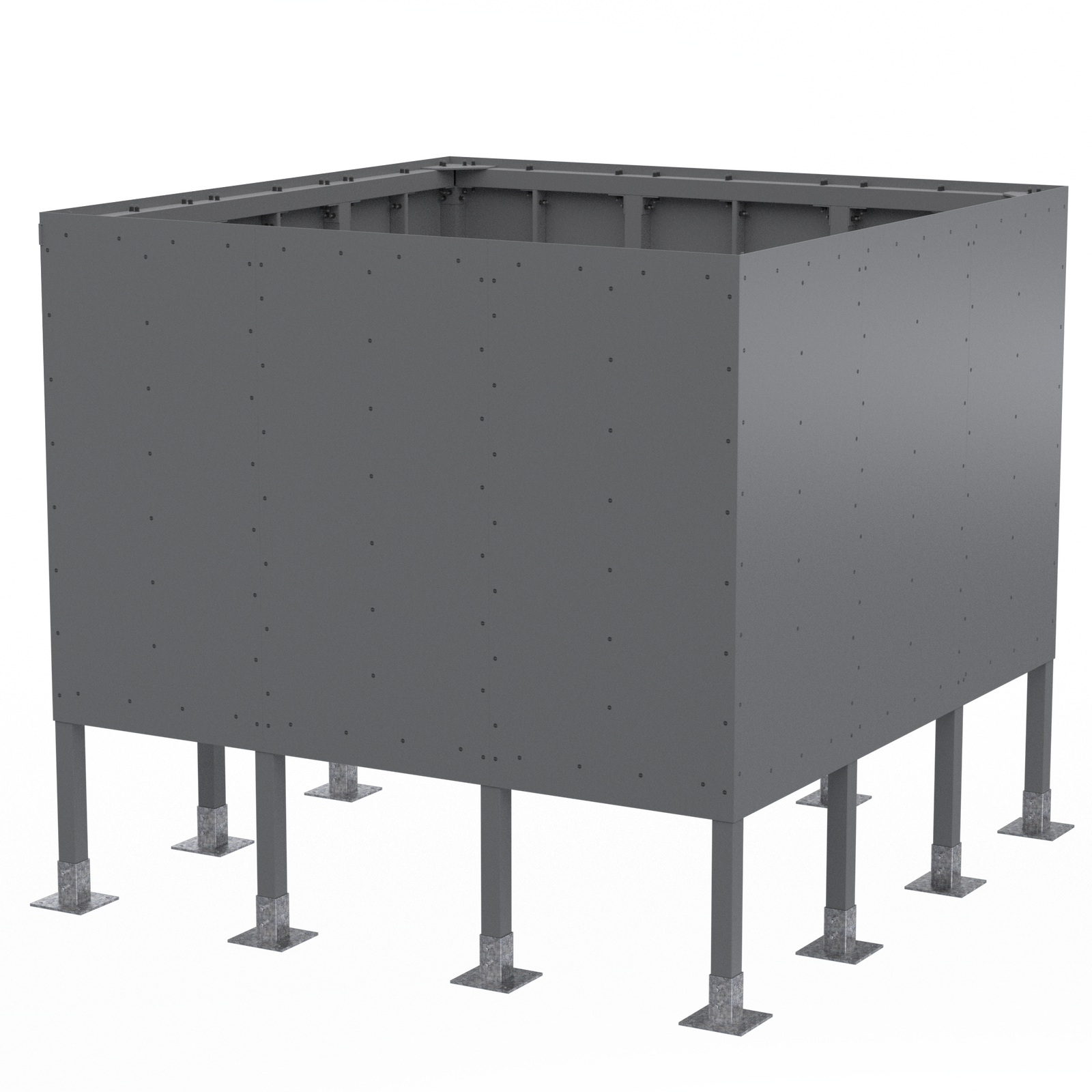 Roof Elevated Box 12’W x 12’D x 11’H
