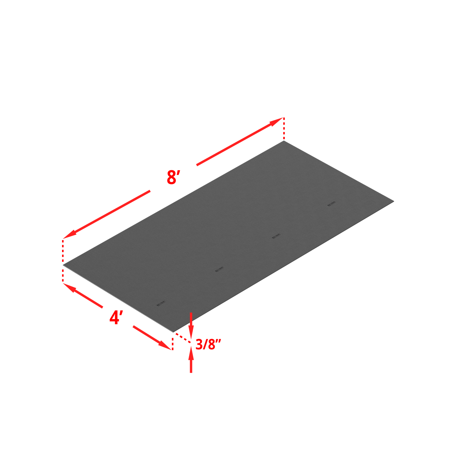 Plate 4' x 8' x 3/8"