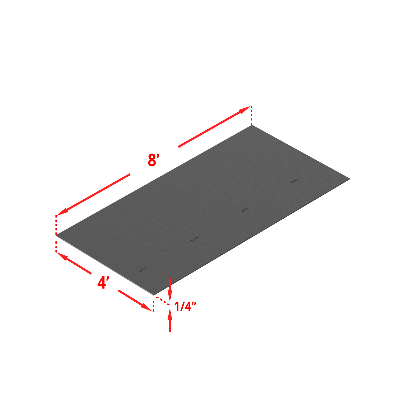 Plate 4' x 8' x 1/4"