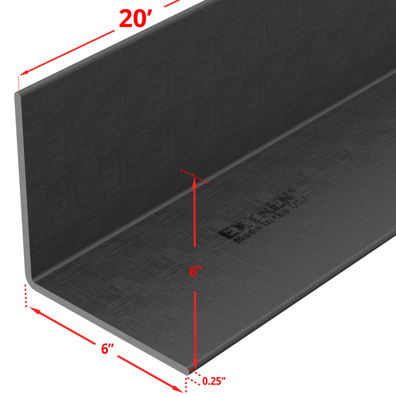 Equal Length Angle 6" x 1/4" x 20'