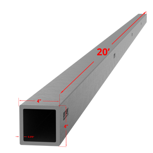 Square Tube 4" x 3/8" x 20'