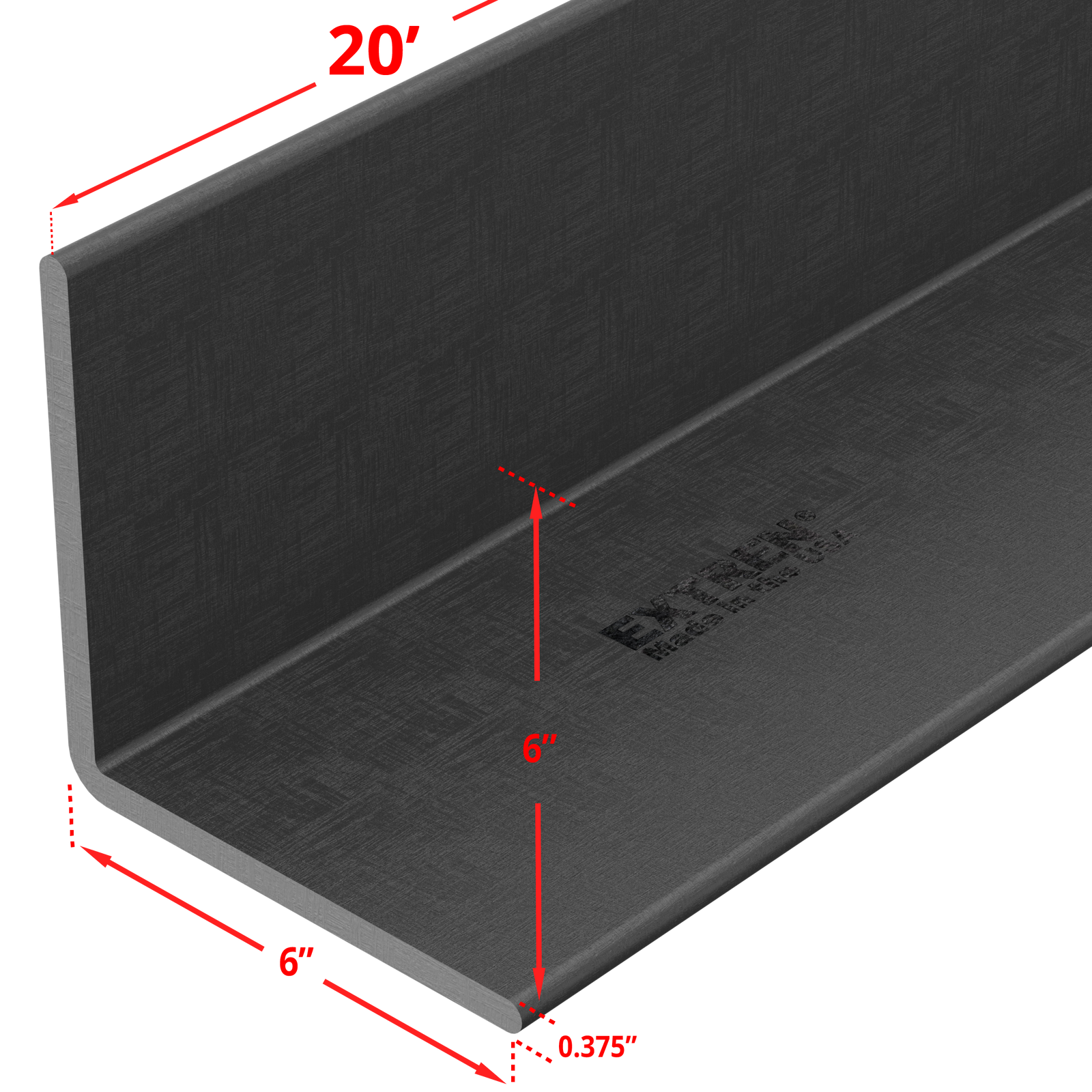 Equal Length Angle 6" x 3/8" x 20'
